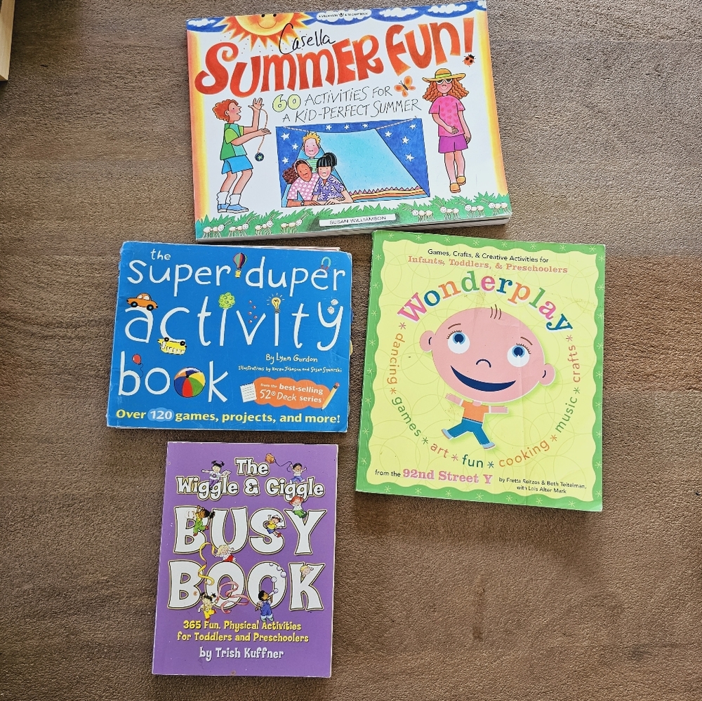 Bundle of books for preschool kids fun games art crafts music activities